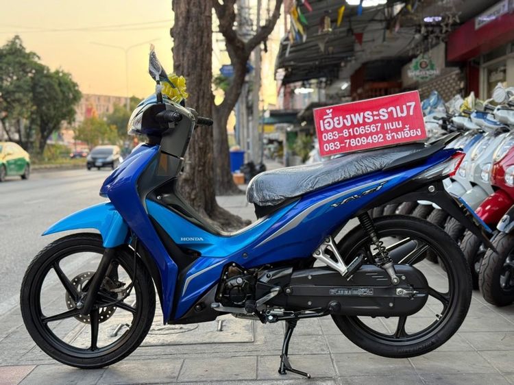 Wave110i สี น้ำเงิน-ดำ ปี 62 รถบ้านมือเดียว