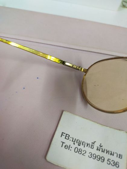 แว่ตาLACOST 58 18 140 กว้าง 140 ม.ขาสปริง เลนส์ มีค่าสายตา กรอบ ข้างหน้า กับตรงที่เกี่ยวหูสีเขียว เอาไปใส่เลนส์ ใหม่ได้เลยครับ รูปที่ 7