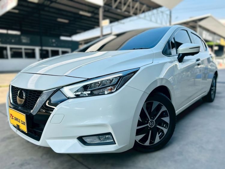 Nissan Almera 2021 1.0 V Sedan เบนซิน ไม่ติดแก๊ส เกียร์อัตโนมัติ ขาว รูปที่ 2