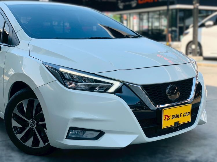 Nissan Almera 2021 1.0 V Sedan เบนซิน ไม่ติดแก๊ส เกียร์อัตโนมัติ ขาว รูปที่ 4