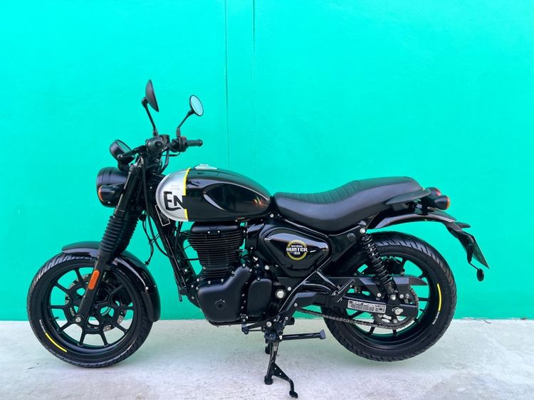 Royal enfield Hunter 350 ปี22จด23 สีดำ เทา วิ่ง4,000โล  รถมือเดียว  รูปที่ 14