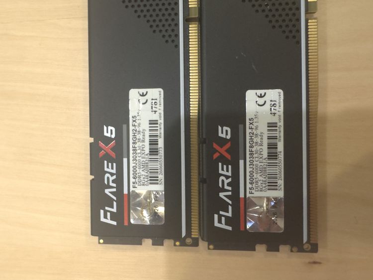 อื่นๆ G.Skill Flare 16gb DDR5 Ram 6000mhz