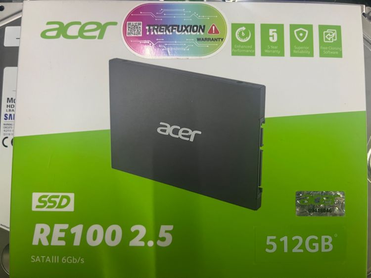 ขาย ssd Acer 512 GB ของใหม่ สินค้ามีประกัน 5 ปี มีบริการเก็บปลายทางครับ รูปที่ 2