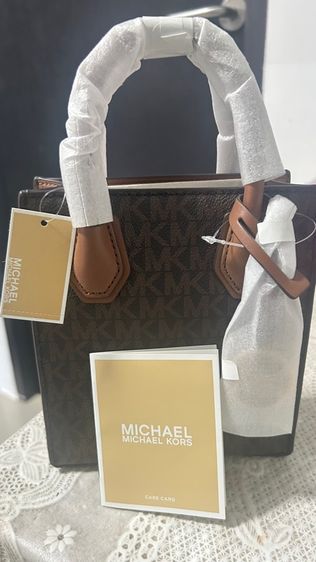 หญิง น้ำตาล หนังแท้ Michael Kors กระเป๋าแท้ มือ 1 ไม่ผ่านการใช้งาน
