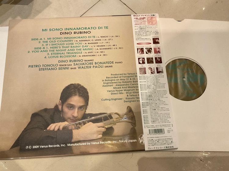 Jazz LP Audiophile แผ่นเสียงแจ๊สบันทึกเยี่ยม Dino Rubino Mi Sono Innamorato Di Te Venus Records Japan ส่งฟรี รูปที่ 3