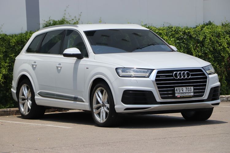 Audi Audi Q7  2018 3.0 55 TFSI Quattro S Line 4WD Utility-car เบนซิน ไม่ติดแก๊ส เกียร์อัตโนมัติ ขาว รูปที่ 3