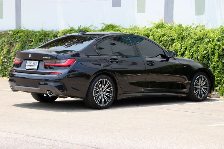 BMW Series 3 2021 320d Sedan ดีเซล ไม่ติดแก๊ส เกียร์อัตโนมัติ ดำ รูปที่ 4