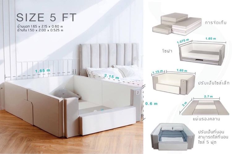 คอกกั้นเด็ก Geko 5 ฟุต รูปที่ 2