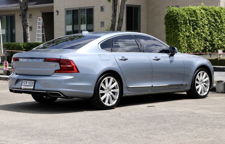 Volvo S90 2018 2.0 Recharge T8 Inscription 4WD Sedan ปลั๊กอินไฮบริด (PHEV) ไม่ติดแก๊ส เกียร์อัตโนมัติ น้ำเงิน รูปที่ 4