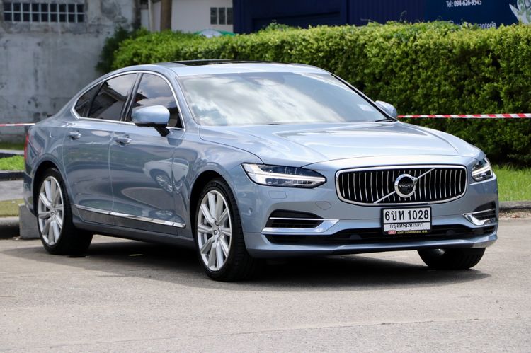 Volvo S90 2018 2.0 Recharge T8 Inscription 4WD Sedan ปลั๊กอินไฮบริด (PHEV) ไม่ติดแก๊ส เกียร์อัตโนมัติ น้ำเงิน รูปที่ 2