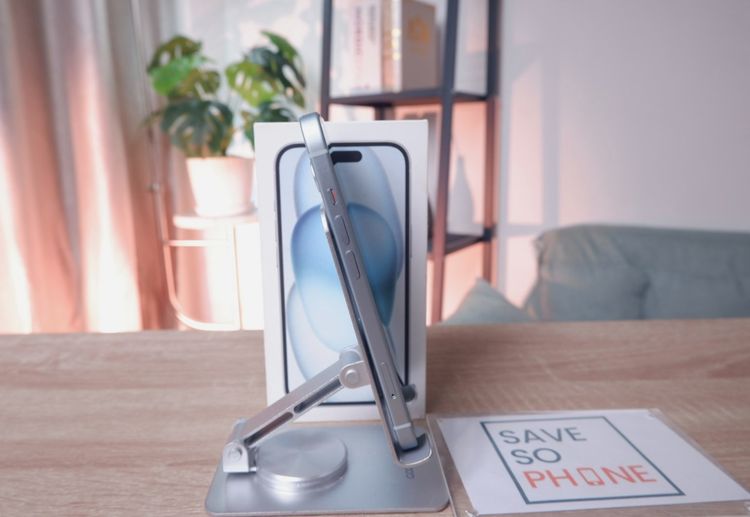 iPhone 15 128GB สี Blue เครื่องสวย ราคาเพียง 16,500.- มีประกันร้าน 60วัน รูปที่ 5