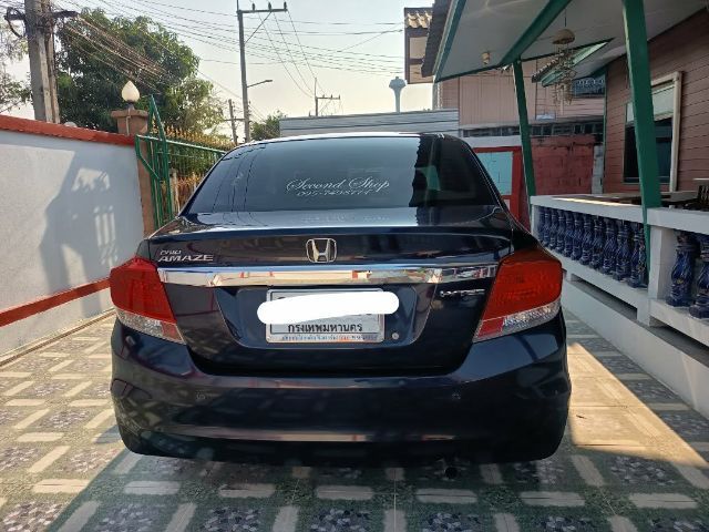 Honda Brio 2013 1.2 Amaze V Sedan เบนซิน ไม่ติดแก๊ส เกียร์อัตโนมัติ น้ำเงิน รูปที่ 4