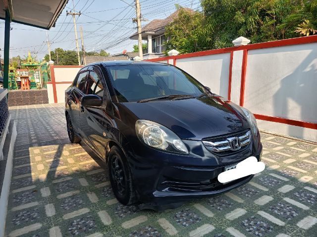 Honda Brio 2013 1.2 Amaze V Sedan เบนซิน ไม่ติดแก๊ส เกียร์อัตโนมัติ น้ำเงิน รูปที่ 2