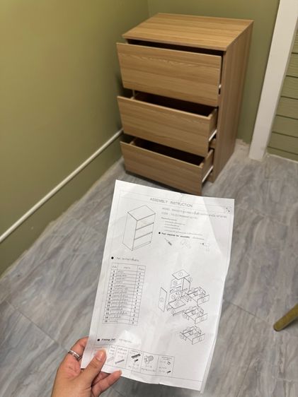 ส่งต่อ❗️ตู้เก็บของ 3 ชั้น ใหม่มาก ซื้อมาเก็บไม่ได้ใช้เลย รูปที่ 10