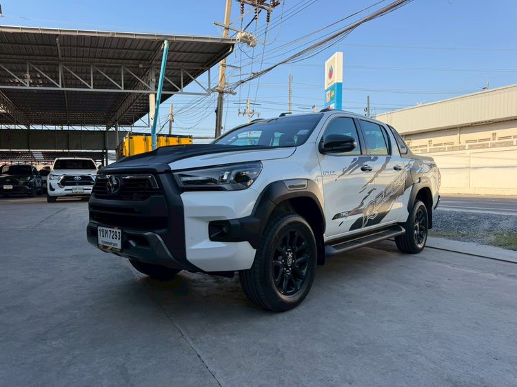 Toyota Hilux Revo 2021 Double Cab Prerunner 2x4 2.4 Rocco Pickup ดีเซล ไม่ติดแก๊ส เกียร์อัตโนมัติ ขาว รูปที่ 2