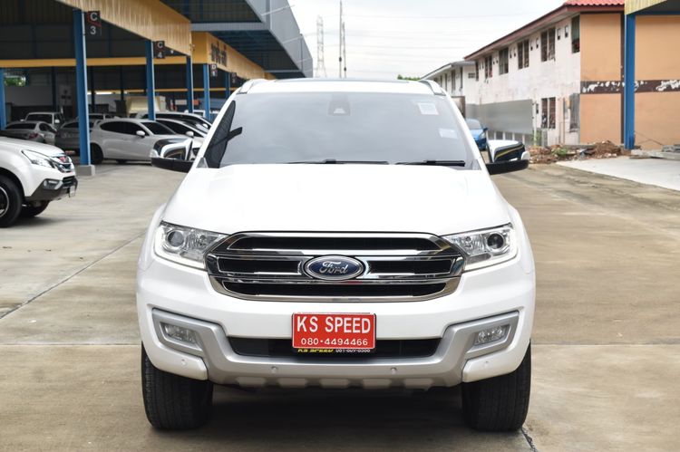 Ford Everest 2018 2.2 Titanium Plus Utility-car ดีเซล ไม่ติดแก๊ส เกียร์อัตโนมัติ ขาว รูปที่ 2
