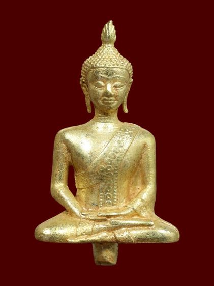 พระยอดธง กรุวัดไก่เตี้ย จ.พระนครศรีอยุธยา เนื้อทองดอกบวบ