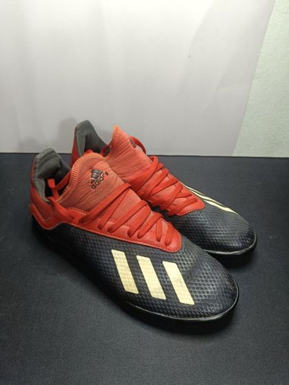 รองเท้าฟุตบอลหญ้าเทียม รุ่นท็อปสปีด สีดำ-ส้ม ไซส์ 38.5 ยาว 24.5cm สภาพสวย พื้นเต็ม รูปที่ 3