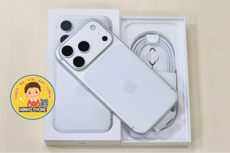 IPhone 17 Pro 256GB สีเงินแท้ครบกล่อง แบต 100 แกะแค่่เช็คเครื่อง รูปที่ 14
