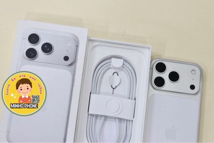 IPhone 17 Pro 256GB สีเงินแท้ครบกล่อง แบต 100 แกะแค่่เช็คเครื่อง รูปที่ 13