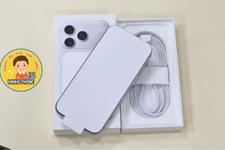 IPhone 17 Pro 256GB สีเงินแท้ครบกล่อง แบต 100 แกะแค่่เช็คเครื่อง รูปที่ 15