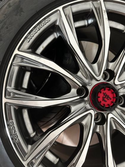ล้อแม็กซ์ Lenso Samurai สีดำหน้าเงา 7.5-15นื้ว 4รู รูปที่ 2
