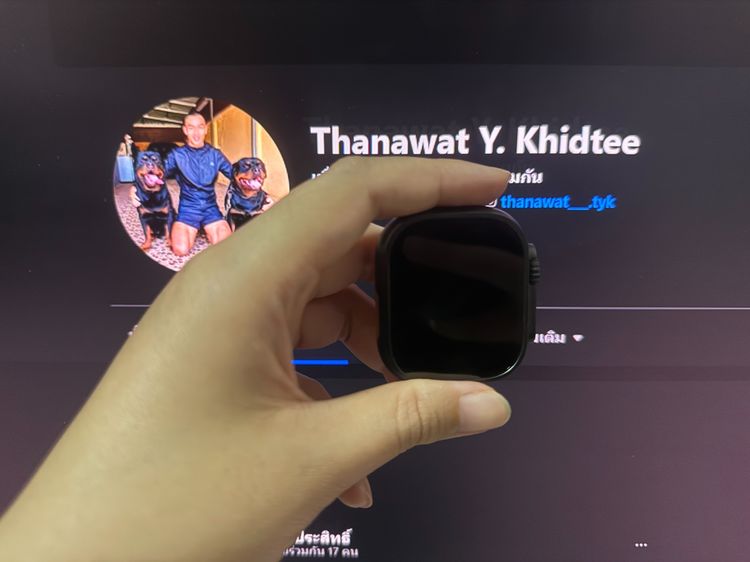 🔥 Apple Watch Ultra 2 49mm GPS+Cellular Black Titanium AppleCare+ Battery 100 รูปที่ 4