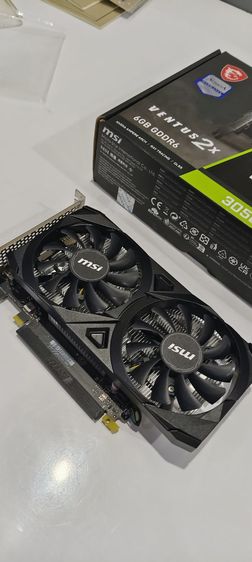 RTX 3050 6G ไม่ต่อไฟเพิ่ม ครบกล่อง ปก ยาว  รูปที่ 2