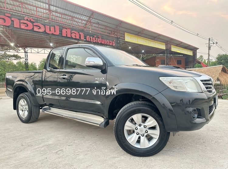 Toyota Hilux Vigo Champ 2012 Smart Cab 2.5 E Prerunner Pickup ดีเซล ไม่ติดแก๊ส เกียร์ธรรมดา ดำ รูปที่ 2