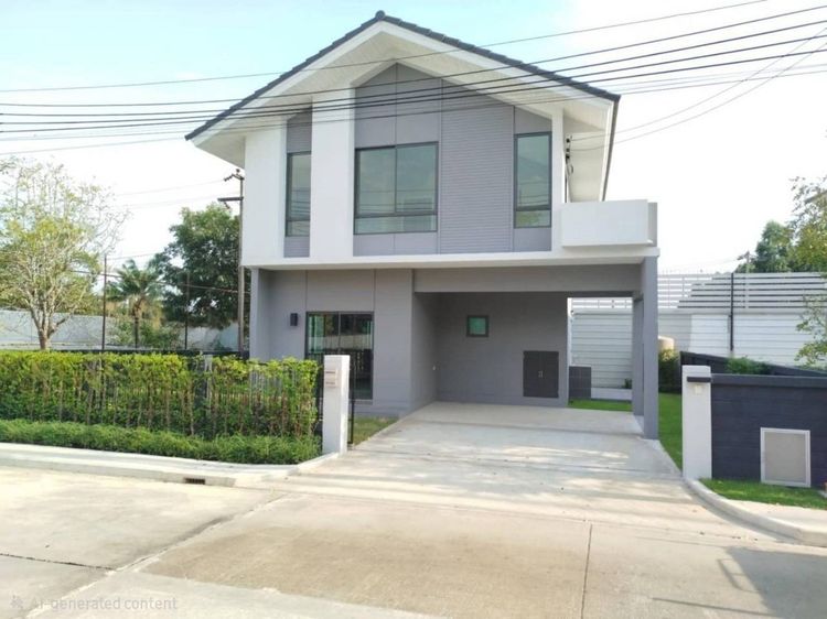 มีบางส่วน ขายบ้านเดี่ยว 2 ชั้น โครงการหมู่บ้านเพอร์เฟคพาร์ค สุวรรณภูมิ 5 เฟส 5 ทำเลดี เดินทางสะดวก