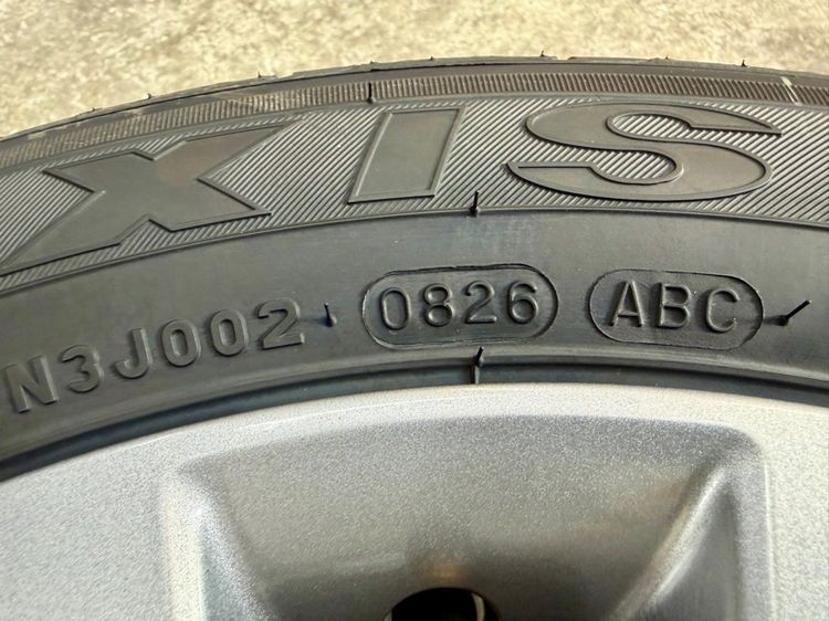 ล้อแม็ก HONDA CITY ขอบ 15” ถอดป้ายแดง ยาง MAXXIS 185-60R15 ปี 26 สีเส้นตุ่มหน้ายางยังอยู่ครบ รูปที่ 10
