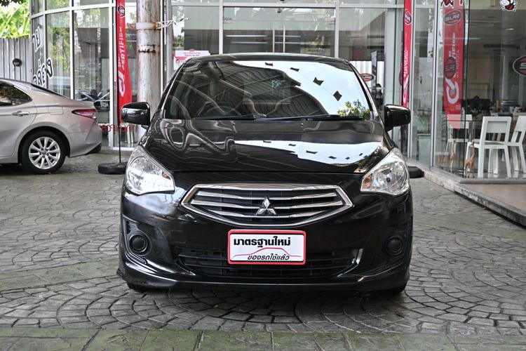 Mitsubishi Attrage 2013 1.2 GLX Sedan เบนซิน ไม่ติดแก๊ส เกียร์อัตโนมัติ ดำ รูปที่ 3