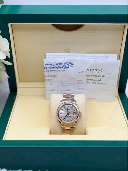 Rolex Datejust Boy 31mm – หน้ามุกขาวเพชร รูปที่ 3