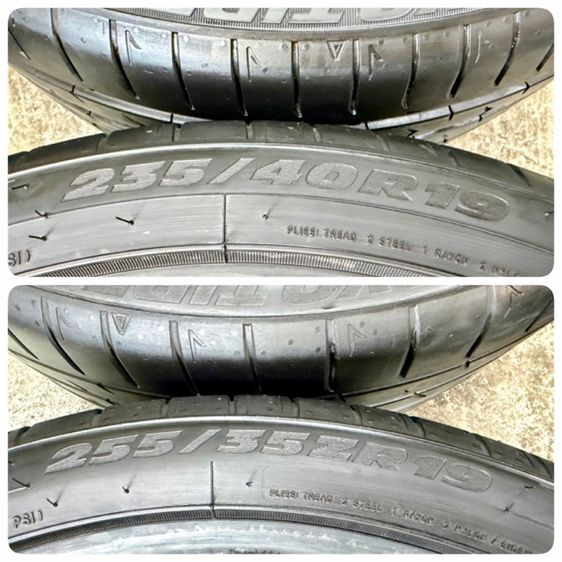 ยางถอดป้ายแดงขอบ 19” ยี่ห้อ TOYO TIRES รุ่น PROXES SPORT 2 หน้าขนาด 235-40R19 หลังขนาด 255-35R19 ปี 25 MADE IN JAPANตุ่มหน้ายางยังอยู่ครบ รูปที่ 3