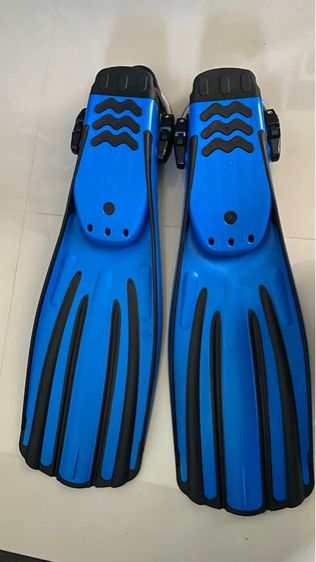 อุปกรณ์ดำน้ำ Fin psi สี Blue พร้อมรองเท้า รูปที่ 3