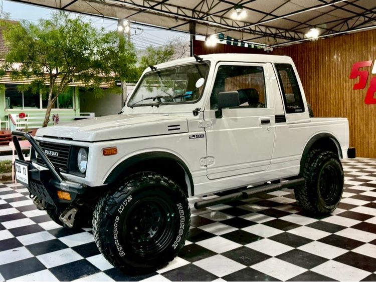 Suzuki Caribian 1990 1.3 Sporty 4WD Utility-car เบนซิน ไม่ติดแก๊ส เกียร์ธรรมดา ขาว รูปที่ 2