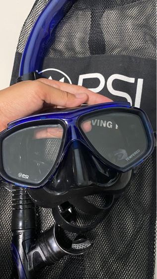 หน้ากากดำน้ำลึก PSI สี Blue รูปที่ 3
