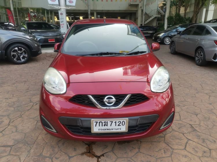 Nissan March 2017 1.2 E Sedan เบนซิน ไม่ติดแก๊ส เกียร์อัตโนมัติ แดง รูปที่ 2