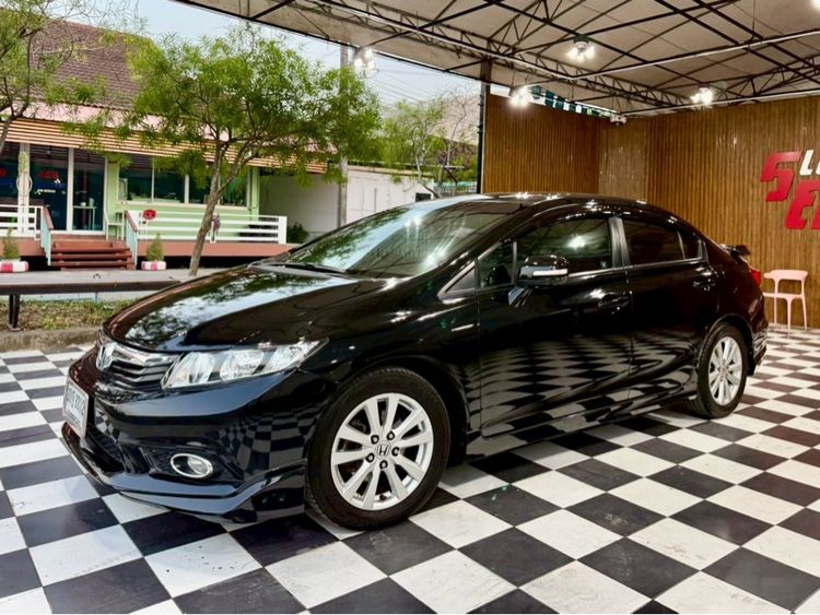 Honda Civic 2013 1.8 E i-VTEC Sedan เบนซิน ไม่ติดแก๊ส เกียร์อัตโนมัติ ดำ รูปที่ 2