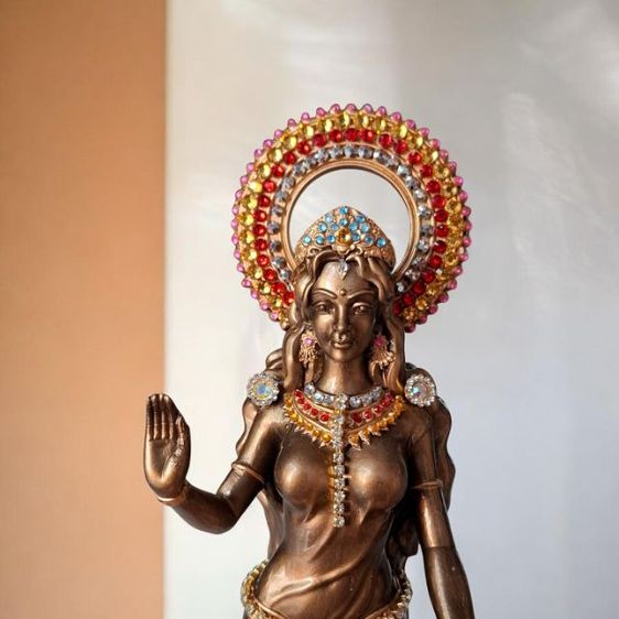 พระแม่อุมา สร้างจากเหล็กน้ำพี้ ผ่านพิธีเรียบร้อย รูปที่ 2