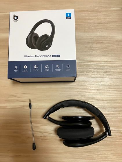 หูฟัง ไร้สาย Blue Box Headphone with Mic Wireless BB002 - Black รูปที่ 2