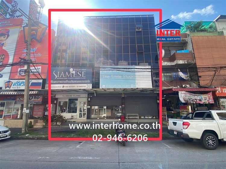 สำนักงาน 5 ชั้น 210 ตร.ม. ให้เช่าสำนักงาน ใกล้เมืองทองธานี ถนนบอนด์สตรีท ถนนเมืองทองธานี ถนนแจ้งวัฒนะ ปากเกร็ด นนทบุรี