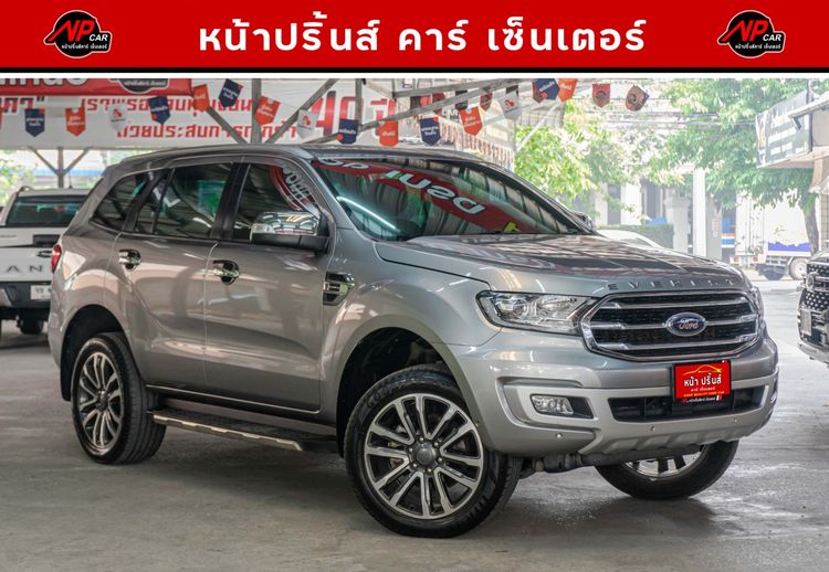 Ford Everest 2018 2.0 Titanium Plus Utility-car ดีเซล ไม่ติดแก๊ส เกียร์อัตโนมัติ เทา รูปที่ 3
