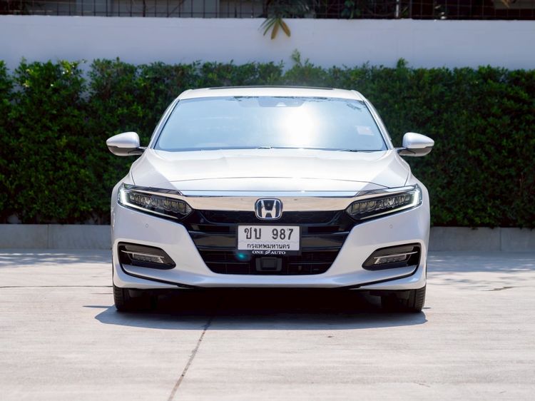 Honda Accord 2021 2.0 e:HEV Tech Sedan ไฮบริด ไม่ติดแก๊ส เกียร์อัตโนมัติ ขาว รูปที่ 2