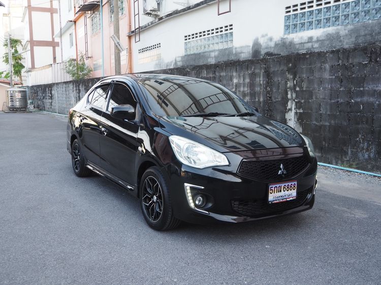 Mitsubishi Attrage 2020 1.2 GLX Sedan เบนซิน ไม่ติดแก๊ส เกียร์อัตโนมัติ ดำ