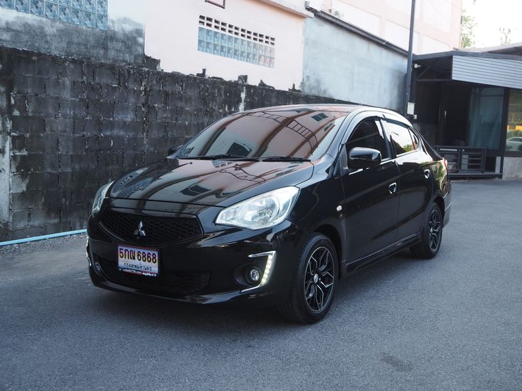 Mitsubishi Attrage 2020 1.2 GLX Sedan เบนซิน ไม่ติดแก๊ส เกียร์อัตโนมัติ ดำ รูปที่ 2