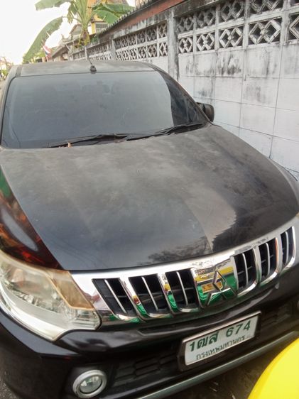 Mitsubishi Triton 2016 2.5 GL Pickup ดีเซล เกียร์ธรรมดา ดำ รูปที่ 2