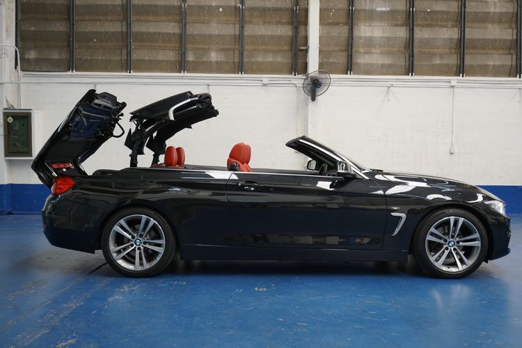 BMW Series 4 2015 420i Sedan เบนซิน ไม่ติดแก๊ส เกียร์อัตโนมัติ ดำ รูปที่ 4