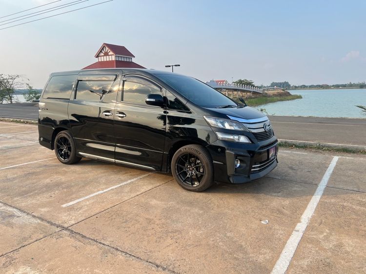Toyota Vellfire 2009 2.4 V Van เบนซิน ไม่ติดแก๊ส เกียร์อัตโนมัติ ดำ รูปที่ 2