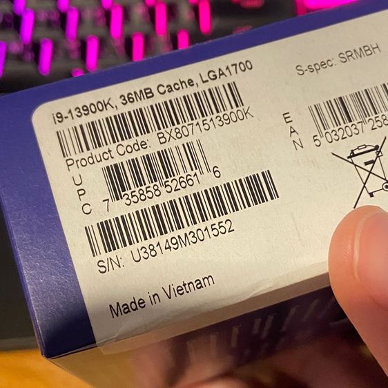 ของใหม่ intel Corei9 13900k Lga1700 ของใหม่ยังไม่ได้แกะ รูปที่ 4